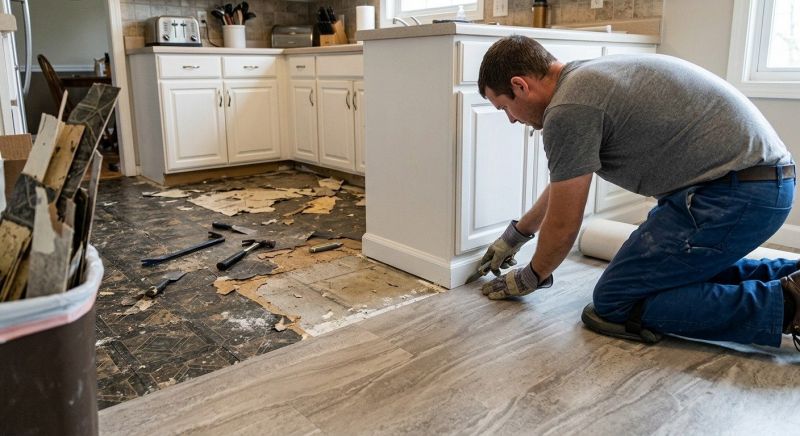 Linoleum Flooring Replacement in Rockville, MD