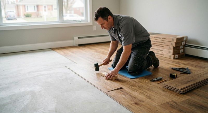 Linoleum Flooring Replacement in Rockville, MD