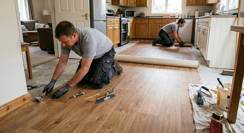 Linoleum Flooring Replacement in Rockville, MD