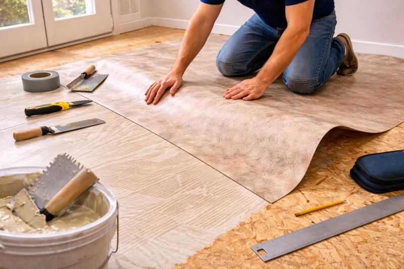 Sheet Flooring Installation in Howard County, MD
