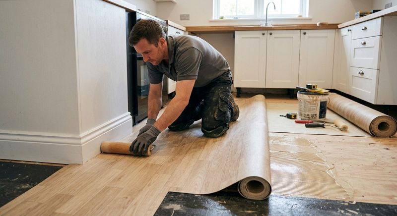 Sheet Linoleum Installation in Reston, VA